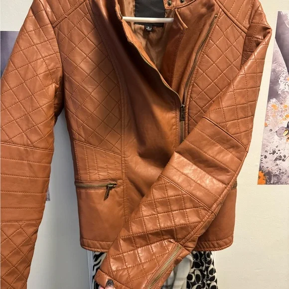 Multiple-Personality Rust/Brown XL Motorcycle Jacket - Picture 4 of 4